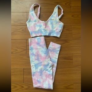 Bo + Tee Cotton Candy Leggings and Bra